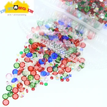 10g Christmas Crystal for DIY Jewelry Decor Green Red Clear Mix Size Rhinestone Nail Art Craft Stuff Xmas Resin Charms Making
10g Christmas Crystal for DIY Jewelry Decor Green Red Clear Mix Size Rhinestone Nail Art Craft Stuff Xmas Resin Charms Making