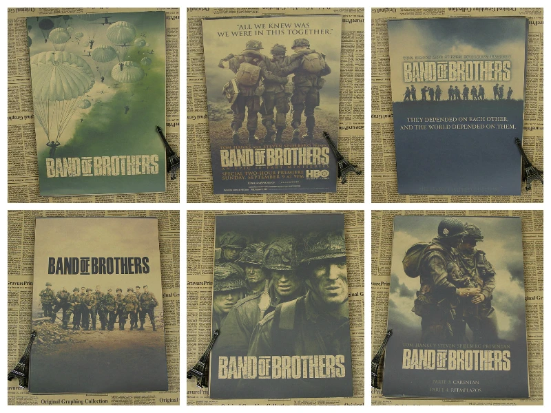 Band of Brothers War Poster Nostalgic Kraft Paper Decorative Painting/wall sticker /Kraft Poster
Band of Brothers War Poster Nostalgic Kraft Paper Decorative Painting/wall sticker /Kraft Poster