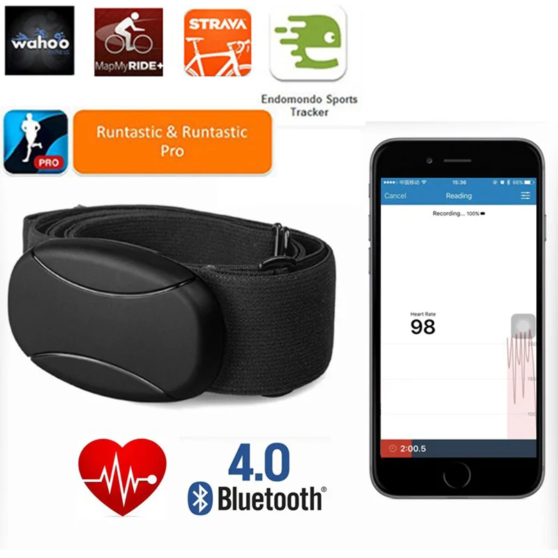 Blu Pulsometro Smart Cardio Bluetooth Sensor Heart Rate Monitor de ritmo cardiaco con correa para el pecho pour iPhone y Android
Blu Pulsometro Smart Cardio Bluetooth Sensor Heart Rate Monitor de ritmo cardiaco con correa para el pecho pour iPhone y Android