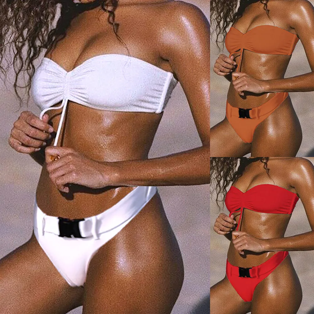 Popular Women Sexy Solid Bikini Set Push-Up Padded Bow Swimwear Swimsuit Beachwear Bikini Set maillot de bain femme 2019
Popular Women Sexy Solid Bikini Set Push-Up Padded Bow Swimwear Swimsuit Beachwear Bikini Set maillot de bain femme 2019