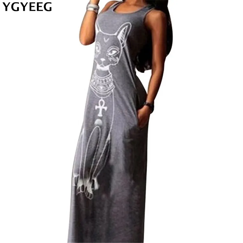 YGYEEG Cats Print Long Maxi Dress Summer Boho Beach Bodycon Dresses Vintage Sundresses Evening Party Dress Vestidos Mujer S-XXL
YGYEEG Cats Print Long Maxi Dress Summer Boho Beach Bodycon Dresses Vintage Sundresses Evening Party Dress Vestidos Mujer S-XXL