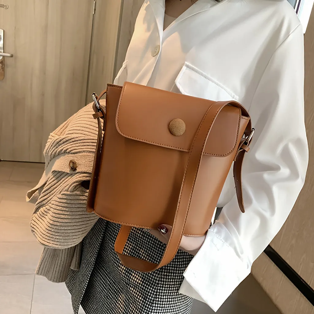 Women Wild Messenger Bag Shoulder Button Handbag Bucket Bag Vintage Womens Hand Elegant Capacity Bags Fashion#35
Women Wild Messenger Bag Shoulder Button Handbag Bucket Bag Vintage Womens Hand Elegant Capacity Bags Fashion#35
