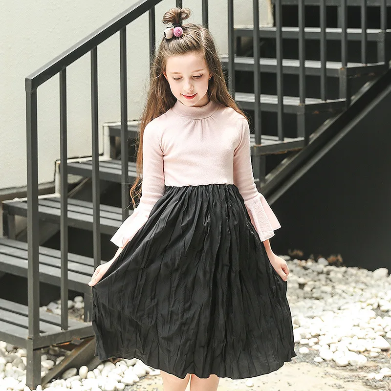 baby teenager girls knee length flare long sleeve fall autumn princess cotton dress spring patchwork children dresses 2018 new
baby teenager girls knee length flare long sleeve fall autumn princess cotton dress spring patchwork children dresses 2018 new