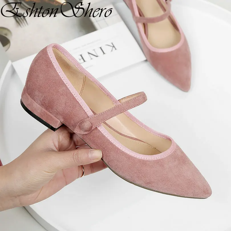 EshtonShero Spring Women's Shoes Woman Pumps Sheepskin+PU Low Heels Slip On Mary Janes Ladies Wedding Shoes Size 3-8
EshtonShero Spring Women's Shoes Woman Pumps Sheepskin+PU Low Heels Slip On Mary Janes Ladies Wedding Shoes Size 3-8