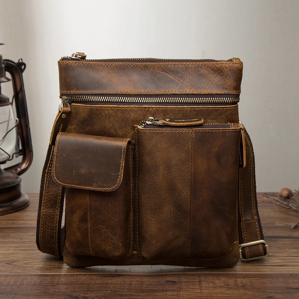New Fashion Quality Leather Design Male Casual Messenger bag Satchel Travel 9" Tablets Cross-body Shoulder bag For Men 308-d
New Fashion Quality Leather Design Male Casual Messenger bag Satchel Travel 9" Tablets Cross-body Shoulder bag For Men 308-d