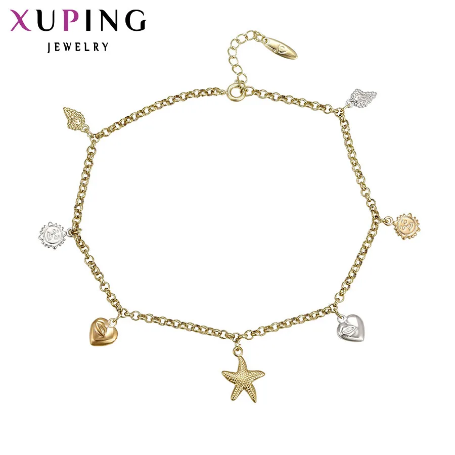

Xuping Fashion Anklet New Arrival Multi-color Plated High Quality Luxury Foot Chain Jewelry Special Gift Women S16.1/S34.3-73203