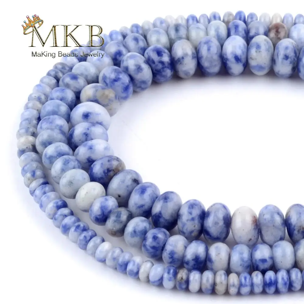 Natural Blue Spot Rondelle Wheel Stone Beads For Needlework Jewelry Making Charm Beads 2x4x6x8mm Diy Bracelet Necklace Accessory
Natural Blue Spot Rondelle Wheel Stone Beads For Needlework Jewelry Making Charm Beads 2x4x6x8mm Diy Bracelet Necklace Accessory