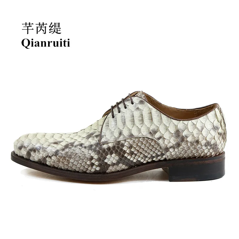 Fashion Python skin leather Men Shoes Vintage Street Style Handmade Men Oxfords Lace-up Dress Shoes with Exquisite Box
Fashion Python skin leather Men Shoes Vintage Street Style Handmade Men Oxfords Lace-up Dress Shoes with Exquisite Box