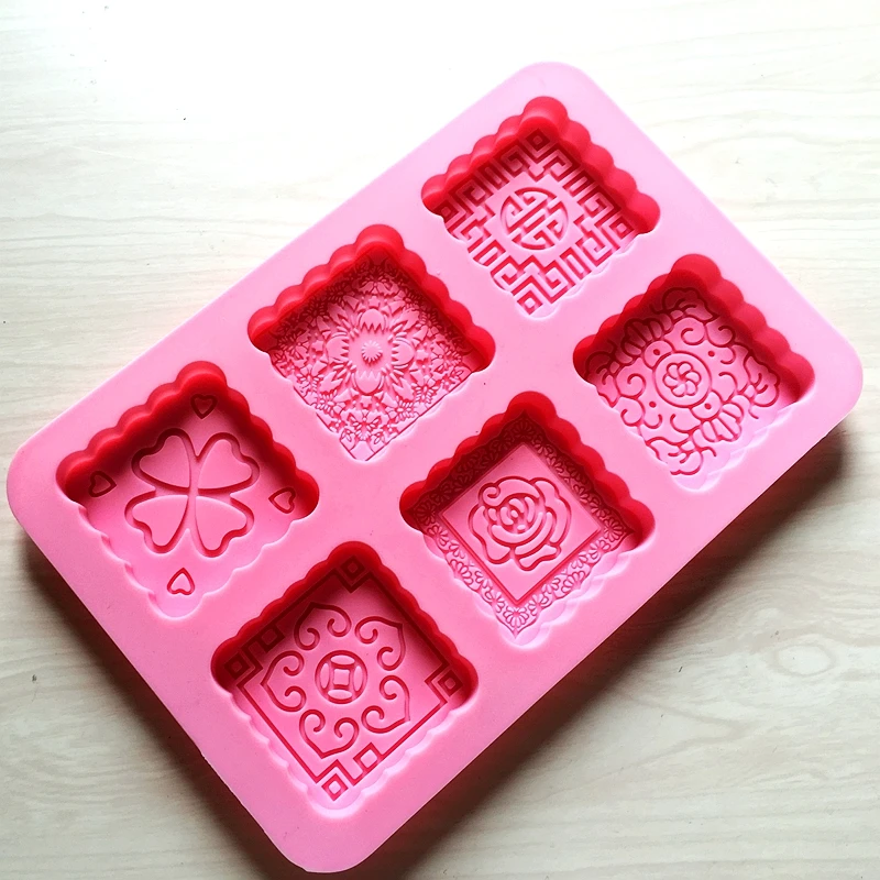 New Style (1pc/lot) Silicone Moon Cake Mold 6 Square Shape Cake Mold Handmade Soap Mold DIY Bakeware
New Style (1pc/lot) Silicone Moon Cake Mold 6 Square Shape Cake Mold Handmade Soap Mold DIY Bakeware