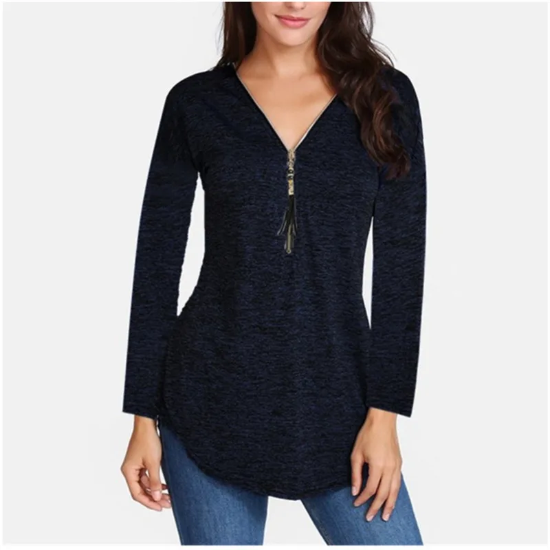 2019 Autumn T Shirt Femme T Shirt For Women Casual V-Neck Black Top Tee Shirt Female Long Sleeve Solid T-shirt Woman Tshirt Top
2019 Autumn T Shirt Femme T Shirt For Women Casual V-Neck Black Top Tee Shirt Female Long Sleeve Solid T-shirt Woman Tshirt Top