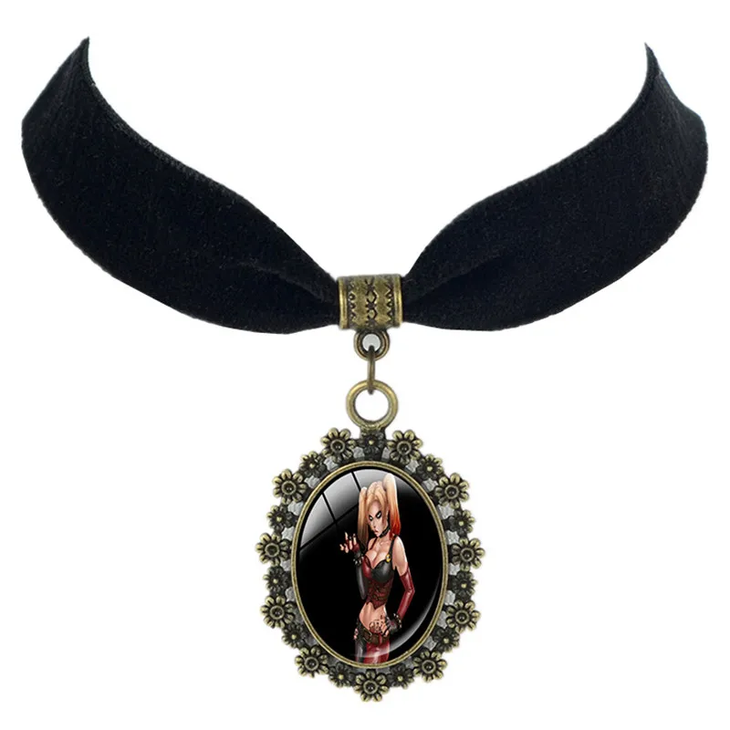The Role of Batman Comic Harley Quinn Black Velvet Choker necklace trendy statement necklace lucky amulet kids jewellery
The Role of Batman Comic Harley Quinn Black Velvet Choker necklace trendy statement necklace lucky amulet kids jewellery