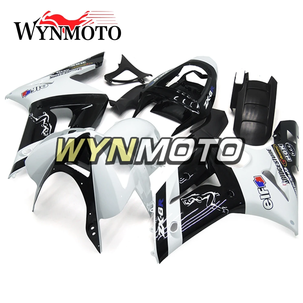 Complete White Black Fairings For Kawasaki ZX-6R 03 04 ZX6R 2003 2004 636 Injection ABS Plastics Bodywork Frames Cowlings Hulls
Complete White Black Fairings For Kawasaki ZX-6R 03 04 ZX6R 2003 2004 636 Injection ABS Plastics Bodywork Frames Cowlings Hulls