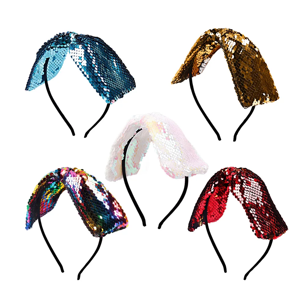 Hair Accessories Solid Sequins Big Ears Headband for Girls Kids Fashion Shiny Hair Band Hairband Children Bling Hair Hoop Good
Hair Accessories Solid Sequins Big Ears Headband for Girls Kids Fashion Shiny Hair Band Hairband Children Bling Hair Hoop Good