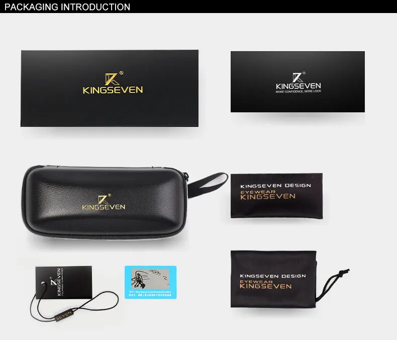 KINGSEVEN HD Sunglasses Polarized Retro Oversized N7842 KINGSEVEN HD Sunglasses Polarized Retro Oversized N7842