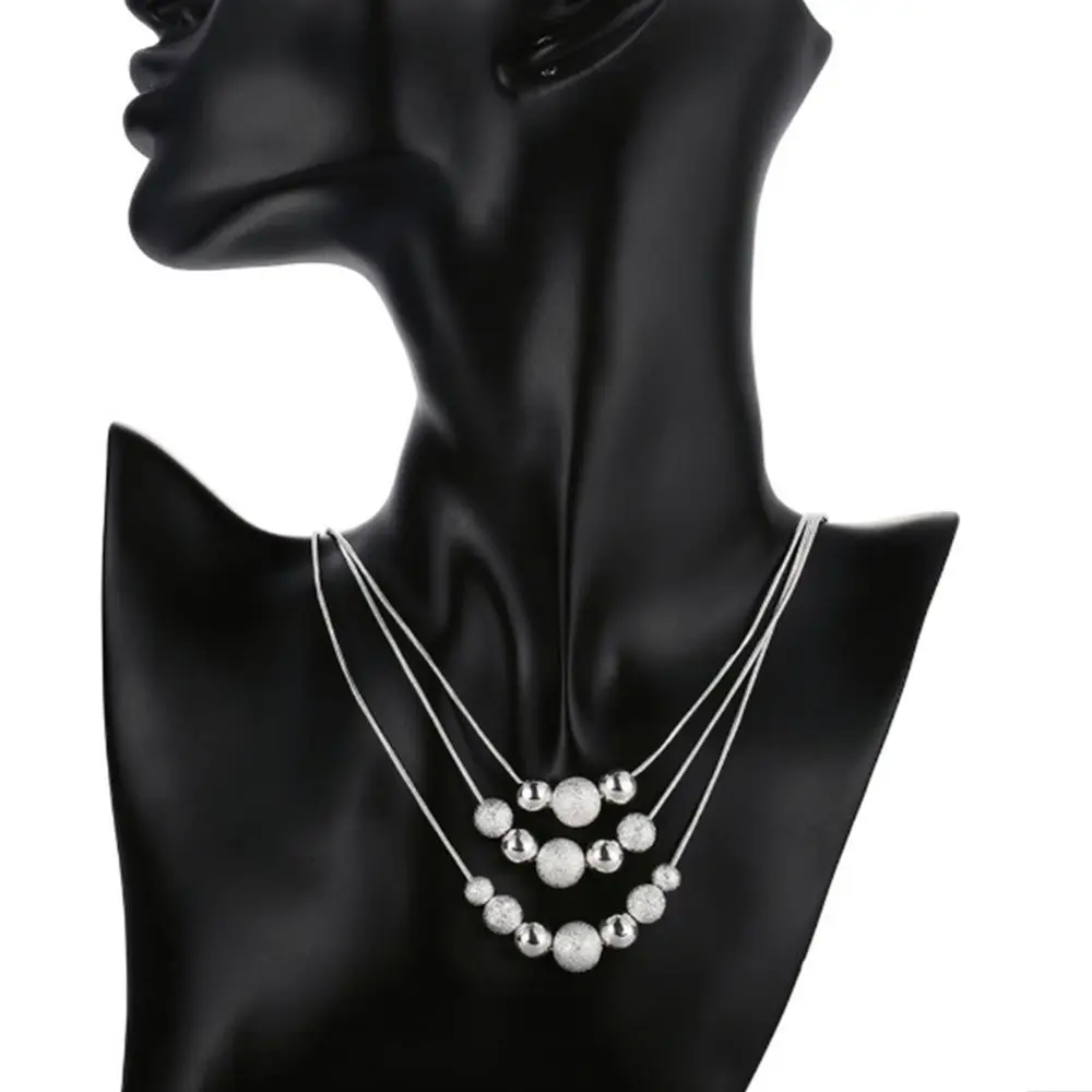 1 pcs Fashion Style Necklaces Pendants Classic Exquisite Women Three-line Multi-bead Necklace Snake Chain bijoux femme
1 pcs Fashion Style Necklaces Pendants Classic Exquisite Women Three-line Multi-bead Necklace Snake Chain bijoux femme