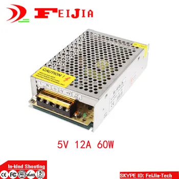 DC 5V 12A 60W Switching Power Supply Transformer for LED Strip Light Display 110V 220V AC to DC 5V
DC 5V 12A 60W Switching Power Supply Transformer for LED Strip Light Display 110V 220V AC to DC 5V