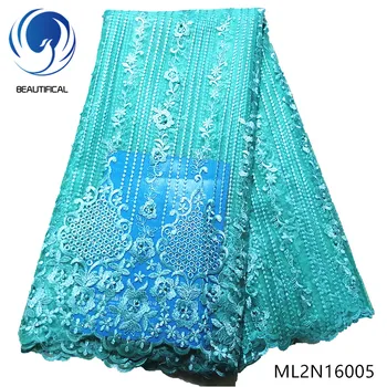 BEAUTIFICAL African Beads lace fabric green french embroidery lace fabrics cheap price 5 yards/lot ML2N160
BEAUTIFICAL African Beads lace fabric green french embroidery lace fabrics cheap price 5 yards/lot ML2N160