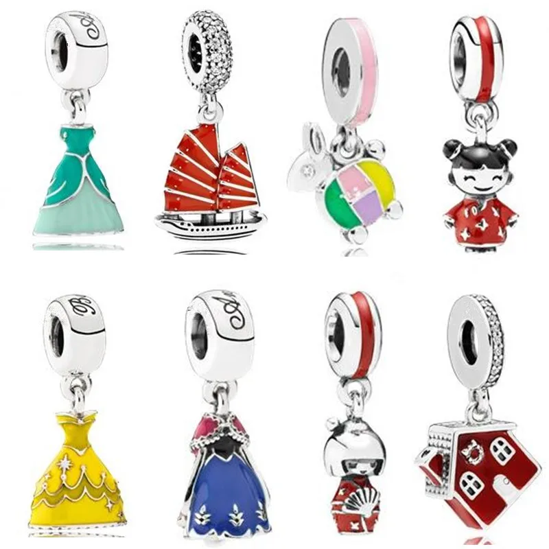 New Original Cute Princess Dress Pendant Series DIY Suitable for Pandora Bracelet Women's Jewelry European Fashion Charm
New Original Cute Princess Dress Pendant Series DIY Suitable for Pandora Bracelet Women's Jewelry European Fashion Charm