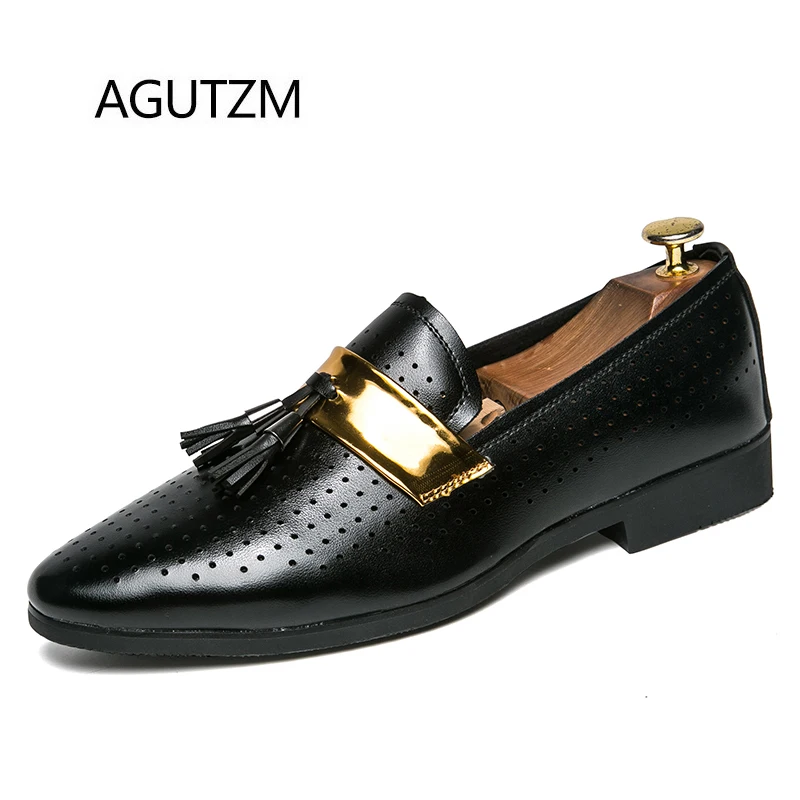 AGUTZM 2567 New Black White Fashion Tassels PU Leather With Small Breathable Holes Summer Men's Oxfords Shoes Plus Size 45
AGUTZM 2567 New Black White Fashion Tassels PU Leather With Small Breathable Holes Summer Men's Oxfords Shoes Plus Size 45