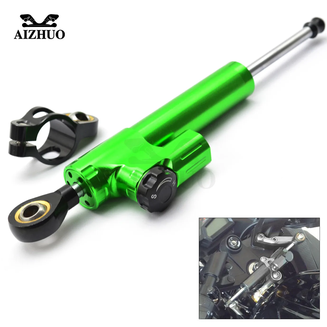 Motorcycle Damper Steering Stabilize Safety Control For BMW K13000 K12000 F800GS F650GS F650GS HP2 S1000RR KAWASAKI ZX9R ZX10R
Motorcycle Damper Steering Stabilize Safety Control For BMW K13000 K12000 F800GS F650GS F650GS HP2 S1000RR KAWASAKI ZX9R ZX10R
