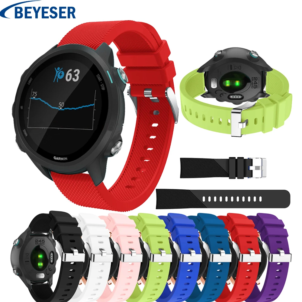 Strap for Garmin Forerunner 245 wristband silicone replacement bracelet straps for Garmin vivoactive 3 Forerunner 645 Smart band
Strap for Garmin Forerunner 245 wristband silicone replacement bracelet straps for Garmin vivoactive 3 Forerunner 645 Smart band