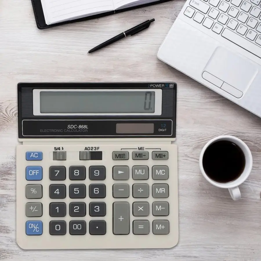 High Quality 12-digit Display Handheld Solar Energy Business Desk Financial Calculator Office Supplies
High Quality 12-digit Display Handheld Solar Energy Business Desk Financial Calculator Office Supplies