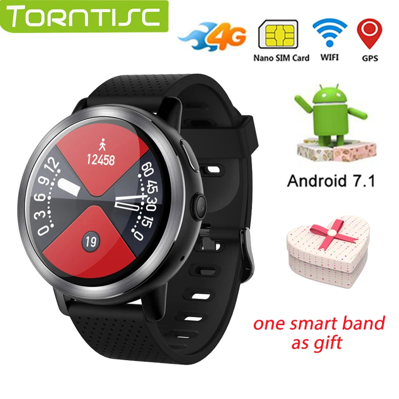 TORNTISC 4G Smart Watch Phone Android 7.1.1 2GB+16GB Support GPS WiFi SIM Heart Rate monitor 2MP Camera Smartwatch like LEM8
TORNTISC 4G Smart Watch Phone Android 7.1.1 2GB+16GB Support GPS WiFi SIM Heart Rate monitor 2MP Camera Smartwatch like LEM8