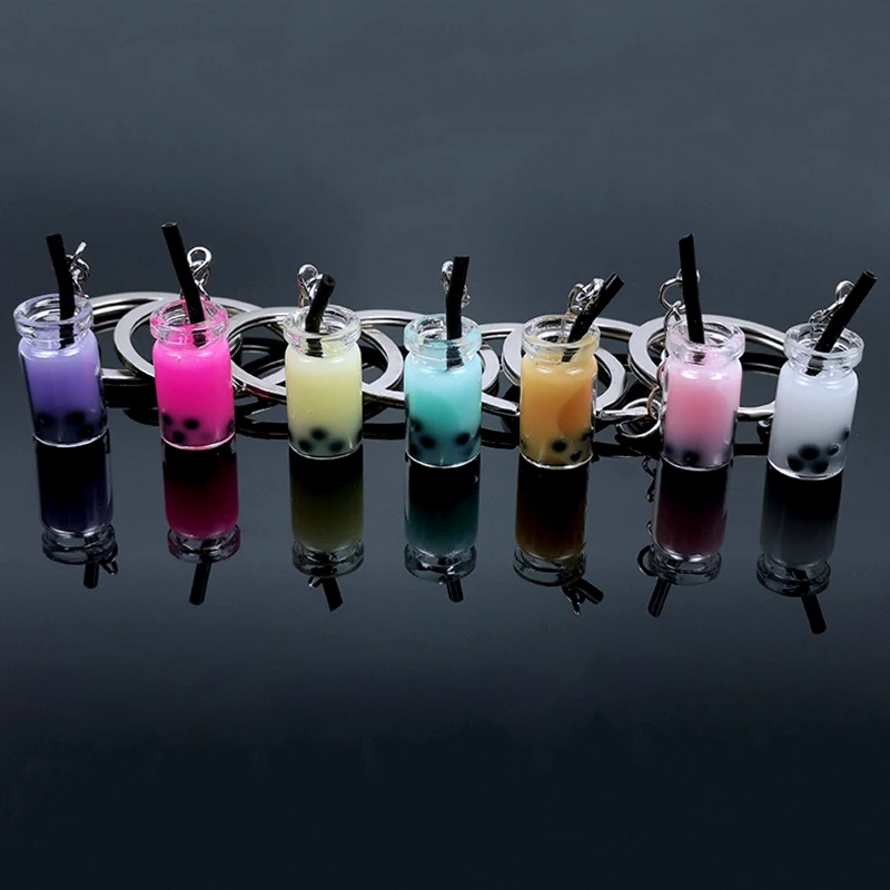 Creative Design Milk Tea Juice Drink Bottle Keyring Resin Pearl Keychain Women Girl Children Key Chain Gift Jewelry Accessories
Creative Design Milk Tea Juice Drink Bottle Keyring Resin Pearl Keychain Women Girl Children Key Chain Gift Jewelry Accessories