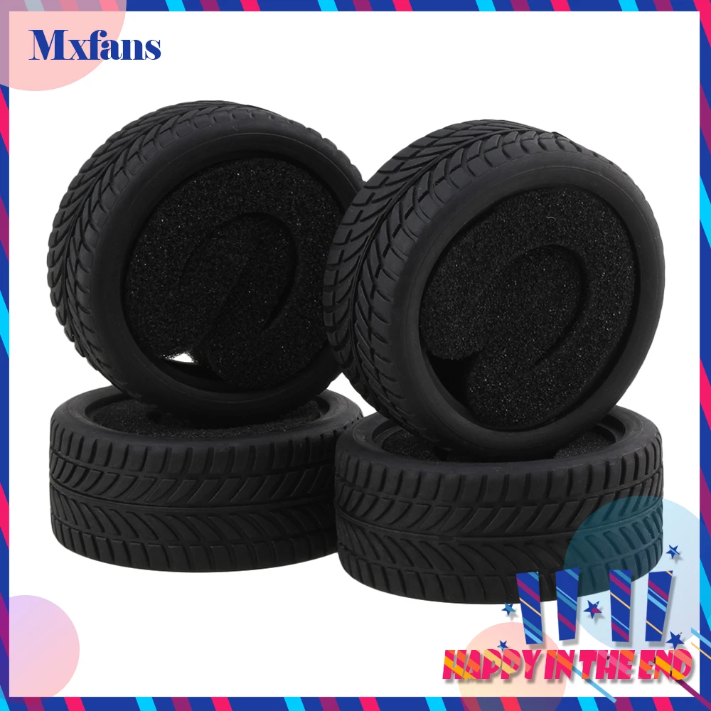 Mxfans 4pcs Black Rubber Tyre for RC 1:10 On Road Racing Car Model Car Spare Parts Tire
Mxfans 4pcs Black Rubber Tyre for RC 1:10 On Road Racing Car Model Car Spare Parts Tire