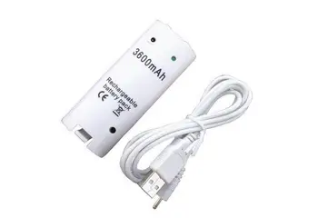 Game accessories with 3600mAH Rechargeable Battery (White Or Black ) and Charging Cable for Nintendo Wii Remote Controller
Game accessories with 3600mAH Rechargeable Battery (White Or Black ) and Charging Cable for Nintendo Wii Remote Controller