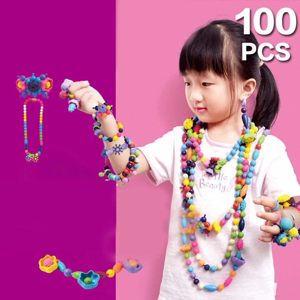 100PCS/Set Variety of beaded Toys Pop Beads DIY Jewelry Necklace Ring Bracelet Kids Making Craft Beads Kids Toy Snap Together
100PCS/Set Variety of beaded Toys Pop Beads DIY Jewelry Necklace Ring Bracelet Kids Making Craft Beads Kids Toy Snap Together