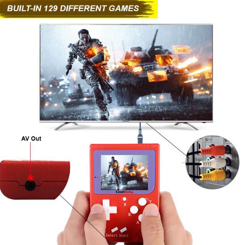 Newest RS-6 Portable Retro Mini Handheld Game Console 8 bit 2.5 inch LCD Colour Children Game Player Built-in 129 Games
Newest RS-6 Portable Retro Mini Handheld Game Console 8 bit 2.5 inch LCD Colour Children Game Player Built-in 129 Games