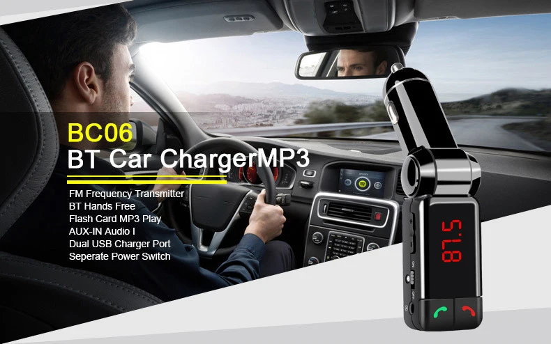 BC06 автомобиля Bluetooth hands free car MP3 мобильного телефона громкой автомобилей