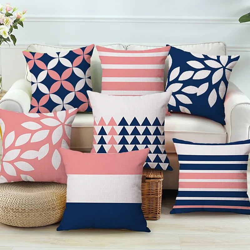 Nordic Colourful Geometric Printed Cushion Cover Home Decorative Pillow Case Cojines Decorativos Para Sofa Pillow Cover Almofada 
Nordic Colourful Geometric Printed Cushion Cover Home Decorative Pillow Case Cojines Decorativos Para Sofa Pillow Cover Almofada