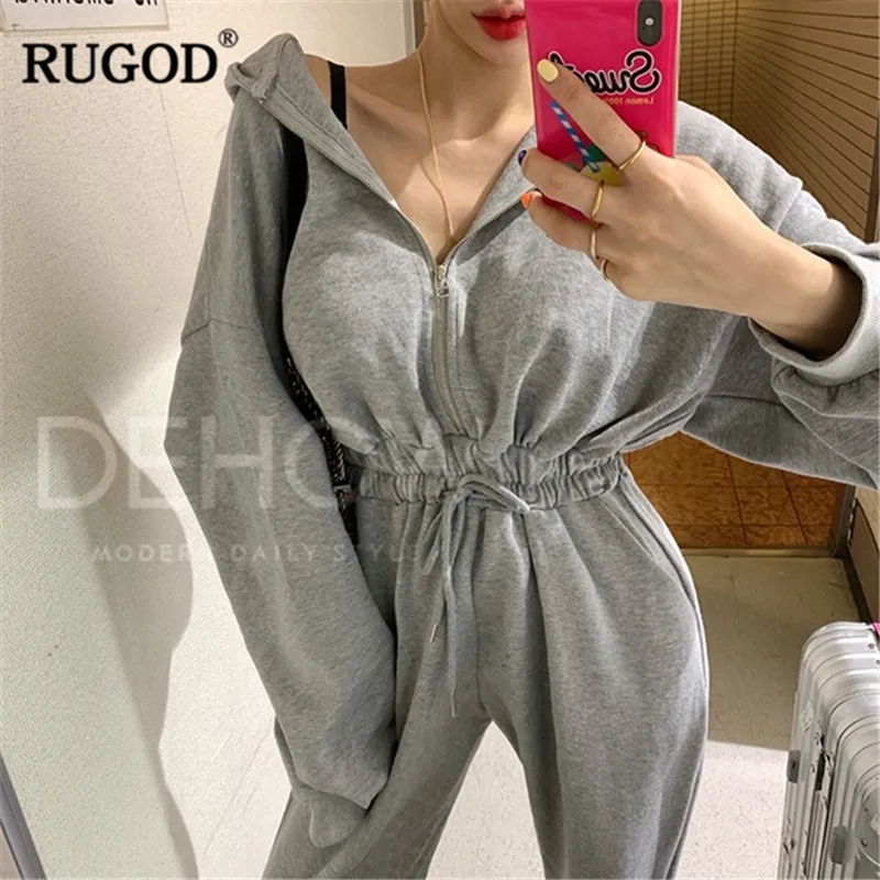 RUGOD 2019 Women bodysuit long sleeves zipper jumpsuits with hat slim v neck high waist summer modis sportswear for feminino
RUGOD 2019 Women bodysuit long sleeves zipper jumpsuits with hat slim v neck high waist summer modis sportswear for feminino