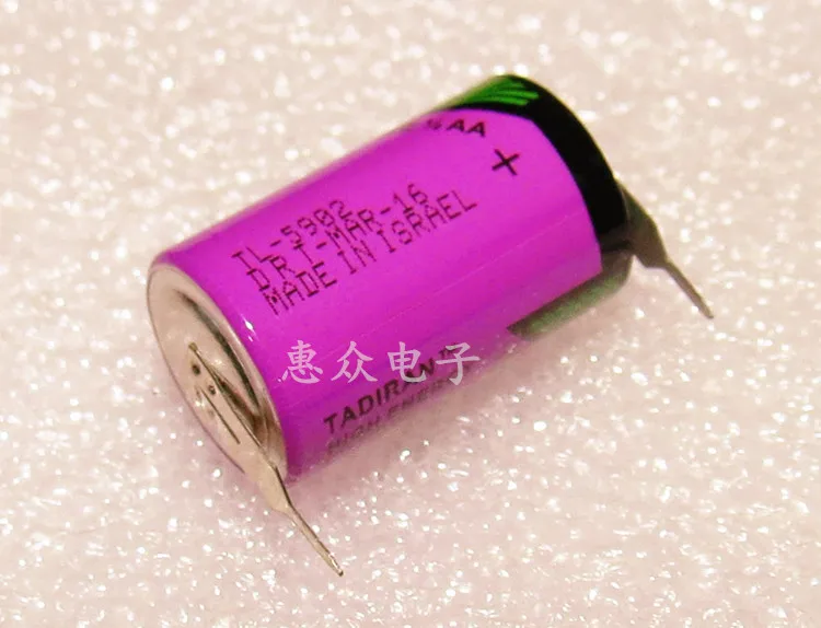 10pcs Original New (New Date) For TADIRAN TL-5902 1/2AA ER14250 SL350 3.6V 1/2 AA PLC Lithium Battery with pins Free Shipping
10pcs Original New (New Date) For TADIRAN TL-5902 1/2AA ER14250 SL350 3.6V 1/2 AA PLC Lithium Battery with pins Free Shipping