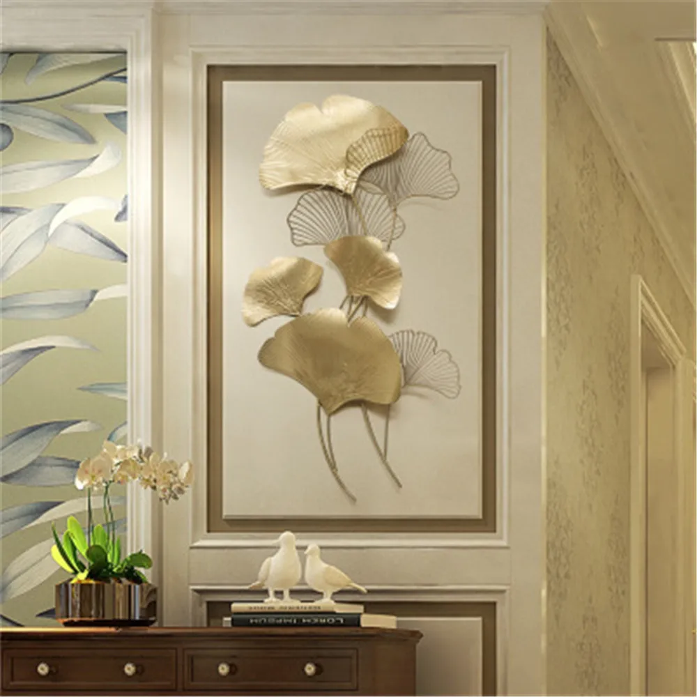 FGHGF Modern Luxury Wrought Iron Ginkgo Leaf Background Porch Metal Ornament Accessories Pendant Craft Mural Decor Wall Stickers
FGHGF Modern Luxury Wrought Iron Ginkgo Leaf Background Porch Metal Ornament Accessories Pendant Craft Mural Decor Wall Stickers
