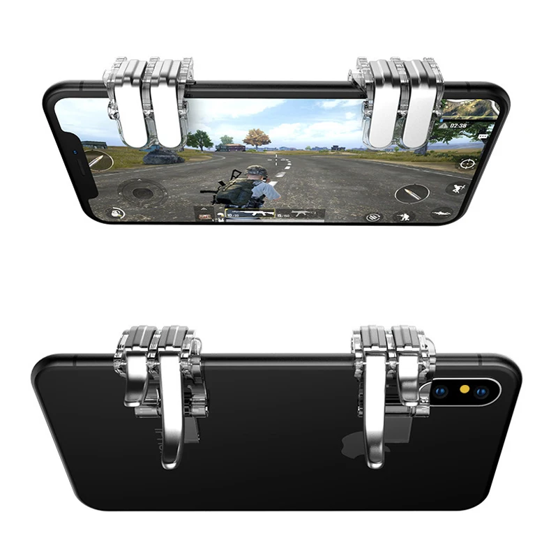 1 Pair For Pubg Mobiele Controller New Six-finger Linkage Button Assist Gamepad Mobile Trigger Game Joystick Android Game Pad
1 Pair For Pubg Mobiele Controller New Six-finger Linkage Button Assist Gamepad Mobile Trigger Game Joystick Android Game Pad