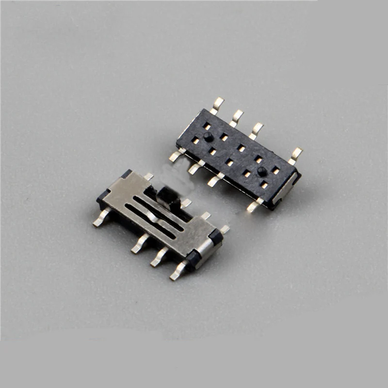 10pcs small dial switch 8 feet 3 positions flank switch micro switch Mini MSS-23C02 with groove
10pcs small dial switch 8 feet 3 positions flank switch micro switch Mini MSS-23C02 with groove