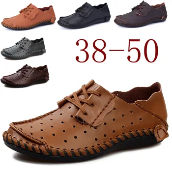 Brand Design Handmade Men Shoes Genuine Leather Loafers Soft Moccasins Summer Breathable Men Flats Fashion Zapatos De Hombre 2A
Brand Design Handmade Men Shoes Genuine Leather Loafers Soft Moccasins Summer Breathable Men Flats Fashion Zapatos De Hombre 2A