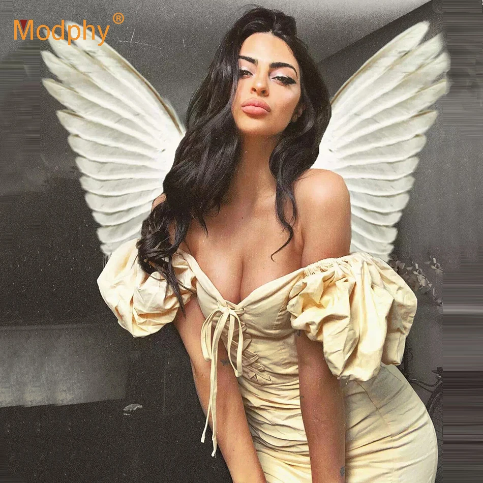 2019 summer new women's khaki dress sexy strapless short-sleeved bodycon dress club celebrity party dress Vestidos
2019 summer new women's khaki dress sexy strapless short-sleeved bodycon dress club celebrity party dress Vestidos