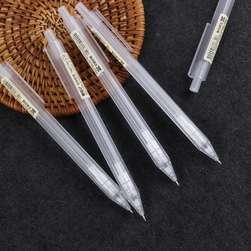 New 2 pcs/lot Plastic Press Automatic Pen Transparent Mechanical Pencil Transparent Automatic Pencils Writing Tool School
New 2 pcs/lot Plastic Press Automatic Pen Transparent Mechanical Pencil Transparent Automatic Pencils Writing Tool School