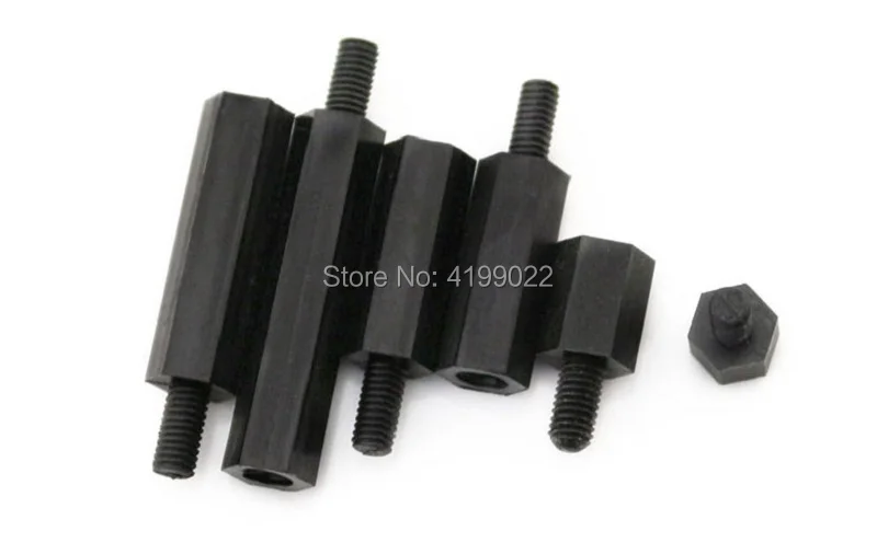M3 Black Nylon standoff male-Female -004