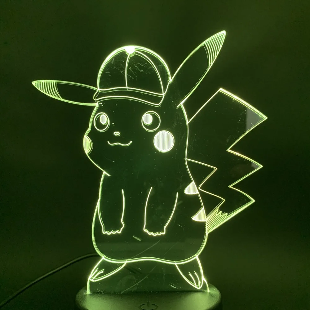 3d Lamp Led Game Pokemon Go Pikachu with Cap Figure Touch Sensor Atmosphere for Bedroom Kids Gift Usb or Battery Led Night Light
3d Lamp Led Game Pokemon Go Pikachu with Cap Figure Touch Sensor Atmosphere for Bedroom Kids Gift Usb or Battery Led Night Light
