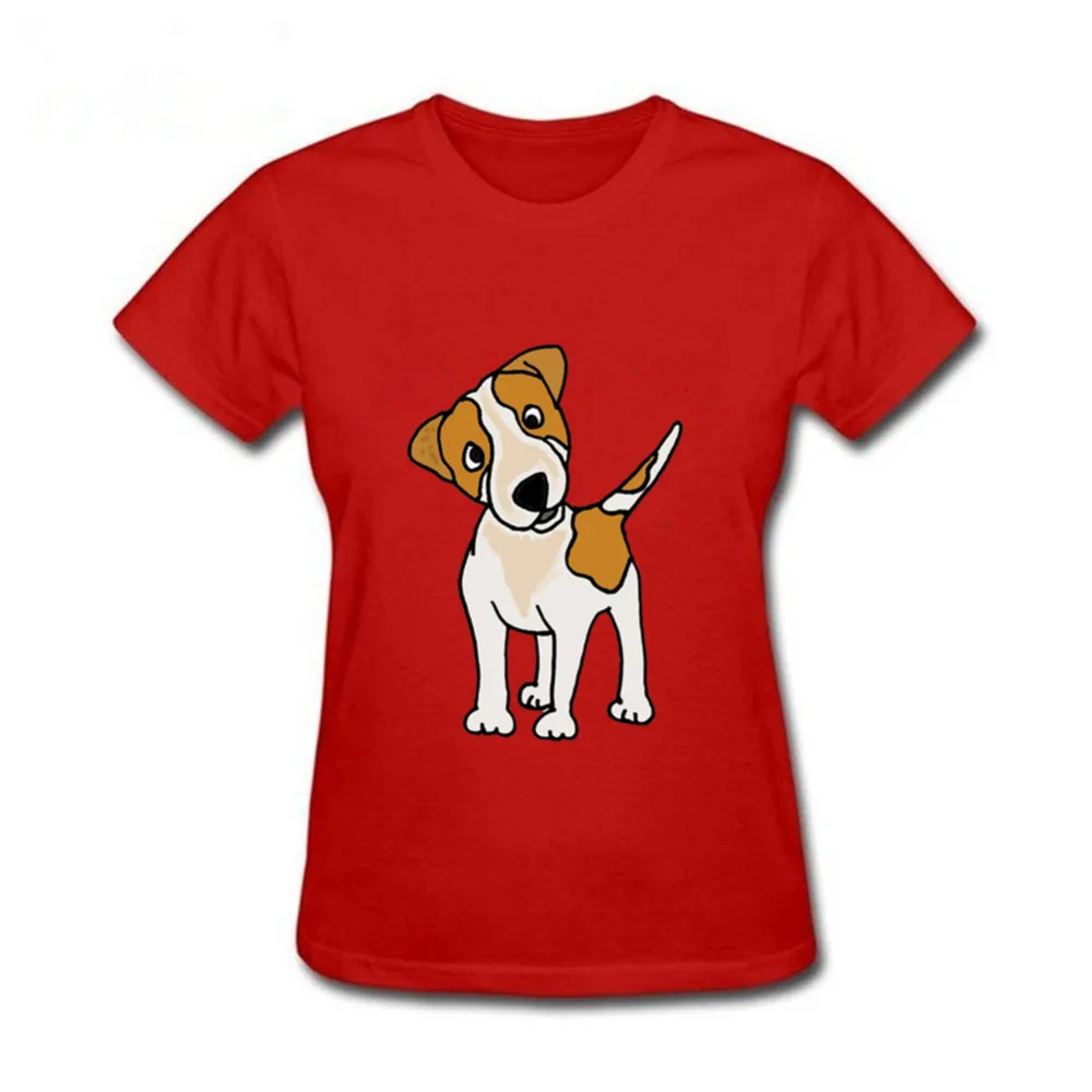 Cool women Funny Puppy Jack Russell Terrier Dog T Shirts women Top Design Custom Short Sleeve O neck animal printed T-shirt
Cool women Funny Puppy Jack Russell Terrier Dog T Shirts women Top Design Custom Short Sleeve O neck animal printed T-shirt