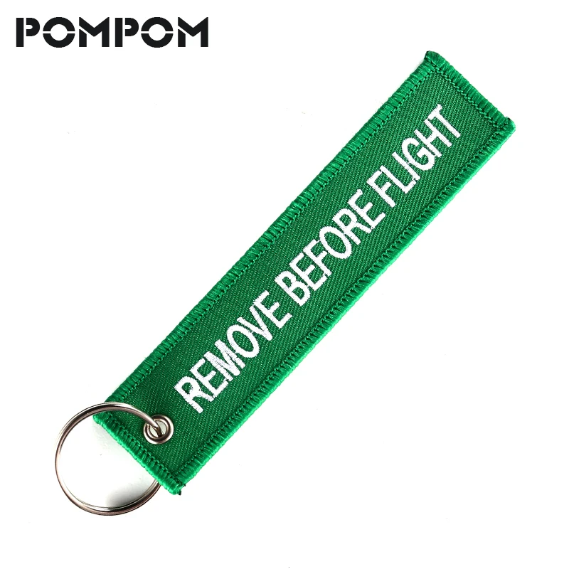 Remove Before Flight Chaveiro for Cars Green Key Fobs Tag Embroidery Key Chains Holder for Aviation Gift OEM Keychain Jewelry
Remove Before Flight Chaveiro for Cars Green Key Fobs Tag Embroidery Key Chains Holder for Aviation Gift OEM Keychain Jewelry