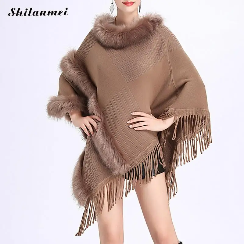 Tassel Women Faux Fur Bat Sleeve Ponchos And Capes Fur Collar Knit Sweater Women Sweaters And Pullovers Faux Fur Coat Wedding
Tassel Women Faux Fur Bat Sleeve Ponchos And Capes Fur Collar Knit Sweater Women Sweaters And Pullovers Faux Fur Coat Wedding