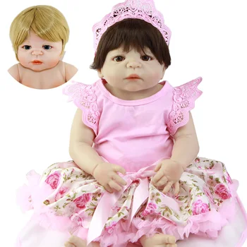 23 Inch Baby Doll All Silicone Body Realistic Newborn Doll Fashion bebe Reborn Bebe Alive Doll For Girl Birthday Gift
23 Inch Baby Doll All Silicone Body Realistic Newborn Doll Fashion bebe Reborn Bebe Alive Doll For Girl Birthday Gift