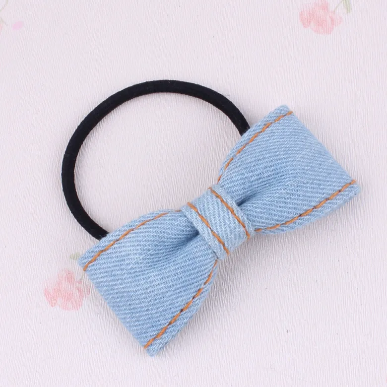 Solid Color Denim Bow Elastic Hair Band for Girls Simple Design Blue Jeans Ponytail Holder Bow for Hair Denim Hair Accessories
Solid Color Denim Bow Elastic Hair Band for Girls Simple Design Blue Jeans Ponytail Holder Bow for Hair Denim Hair Accessories