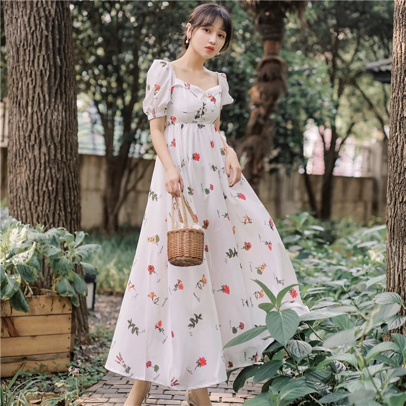 2019 Elegant Summer New Arrival Hot Sale Flower Printed V Collar Puff Sleeve Woman Chiffon Long Dress
2019 Elegant Summer New Arrival Hot Sale Flower Printed V Collar Puff Sleeve Woman Chiffon Long Dress